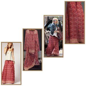 😍Winter Kate 2 piece set cotton voile maxi skirt size L and tunic XS